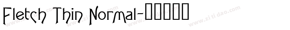 Fletch Thin Normal字体转换